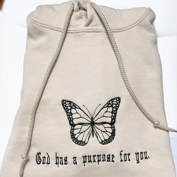 God has a purpose for you | butterfly Hoodie - Picture 1 of 1